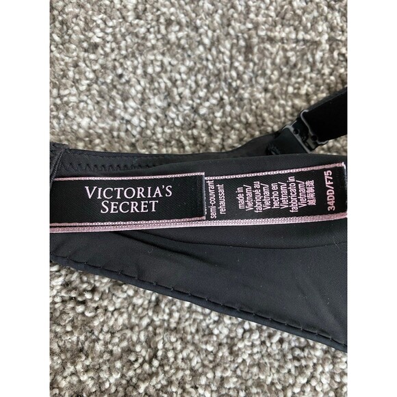 Victoria’s Secret Uplift Semi Demi Bra – Black – Size 34DD - Picture 4 of 6